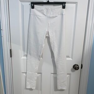 Women's L White High-Waisted Leggings